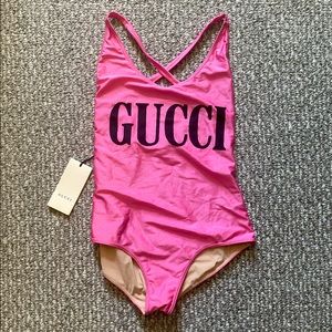 Gucci one piece bathing suit